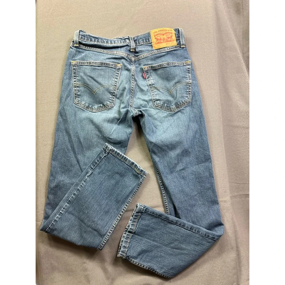 Levis 514 Straight Fit Jeans Men's W30 L32‎ Medium Wash Blue Denim Pants
